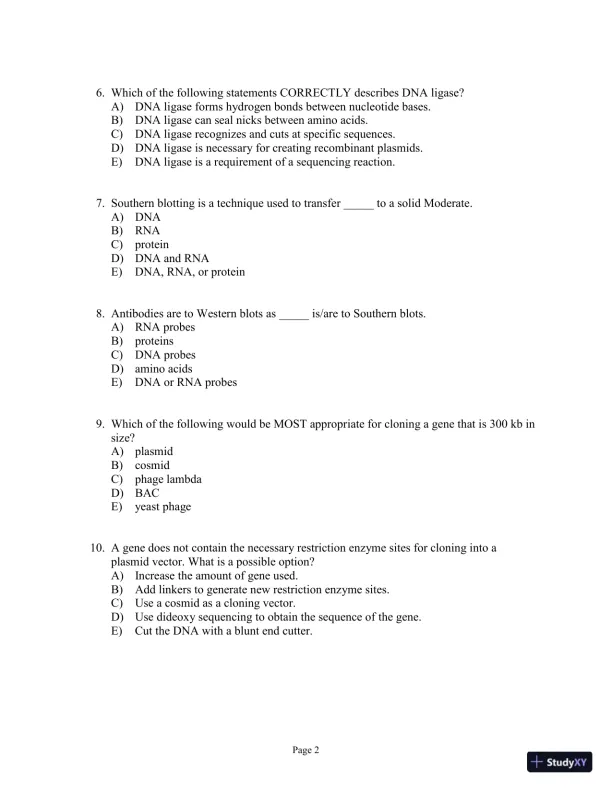 Test Bank for Genetics Essentials: Concepts and Connections, 3rd Edition - Page 22 preview image
