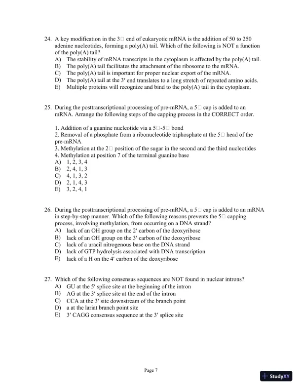 Test Bank for Genetics Essentials: Concepts and Connections, 3rd Edition - Page 8 preview image