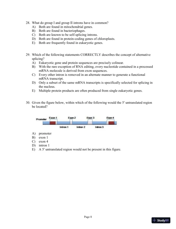 Test Bank for Genetics Essentials: Concepts and Connections, 3rd Edition - Page 9 preview image