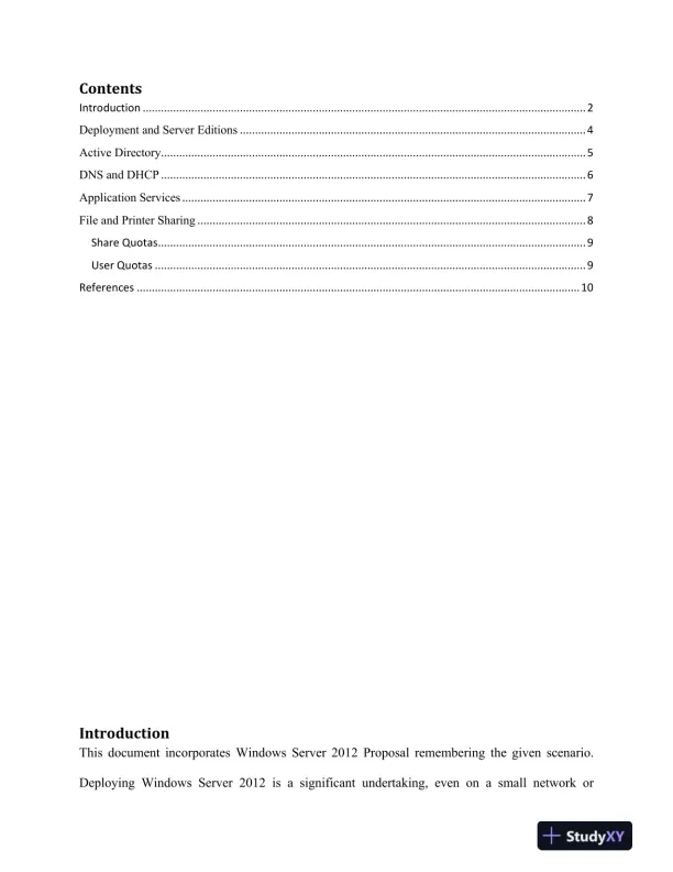 Windows Server 2012 Proposal - Page 3 preview image