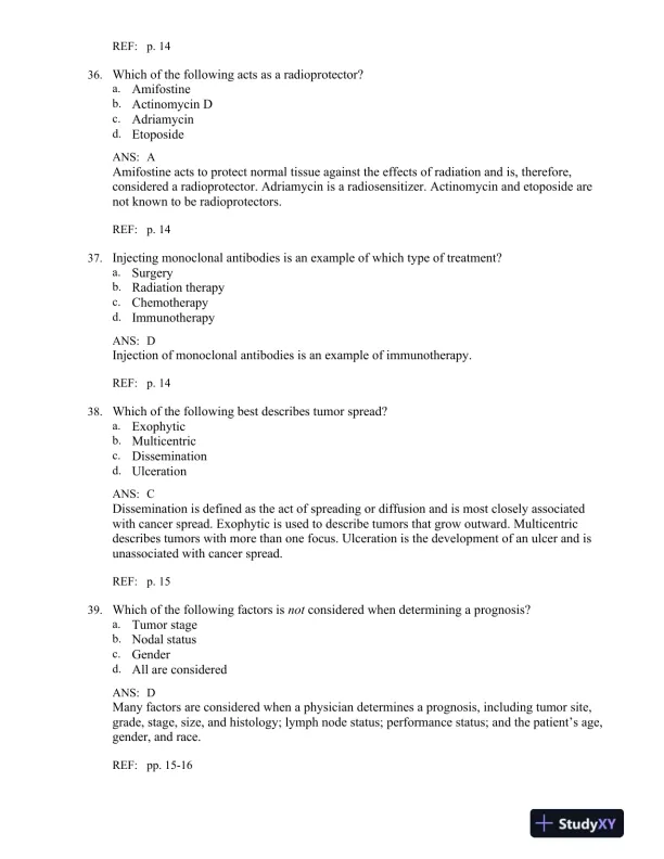 Principles and Practice of Radiation Therapy 4th Edition Test Bank - Page 11 preview image