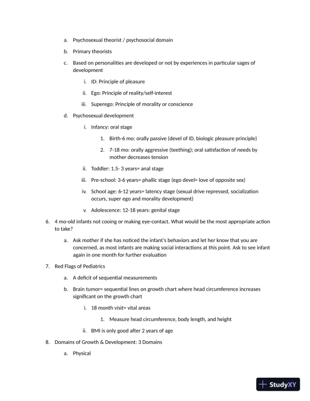 Barkley Review: Pediatrics Assessment Day 1 with Answers (50 Solved Questions) - Page 3 preview image