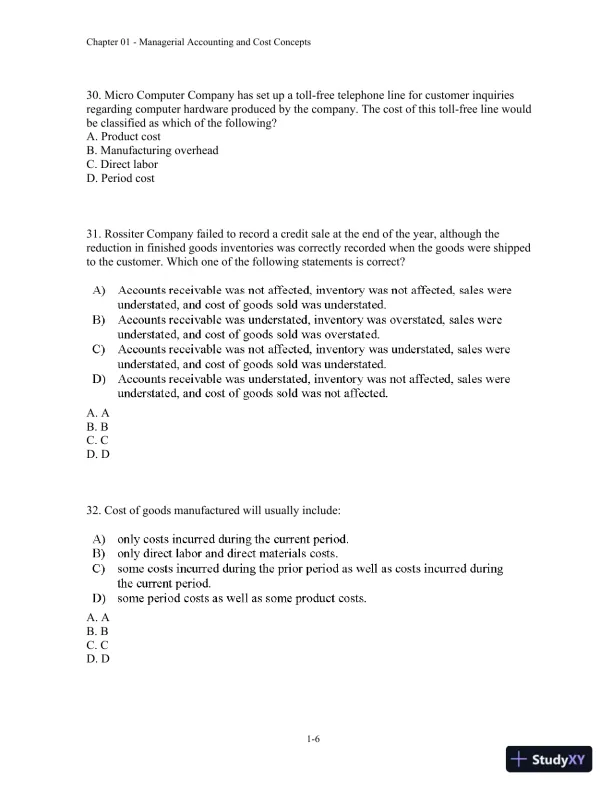 Test Bank For Introduction To Managerial Accounting, 5th Edition - Page 7 preview image