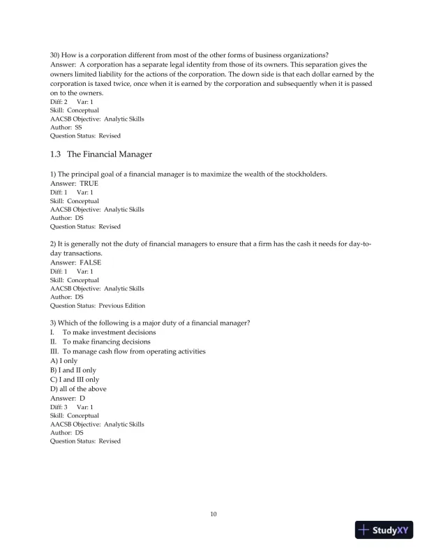 Test Bank for Fundamentals of Corporate Finance, 4th Edition - Page 11 preview image