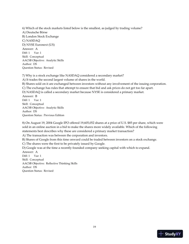 Test Bank for Fundamentals of Corporate Finance, 4th Edition - Page 20 preview image