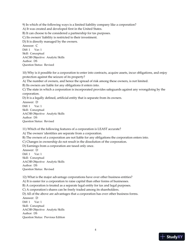 Test Bank for Fundamentals of Corporate Finance, 4th Edition - Page 5 preview image