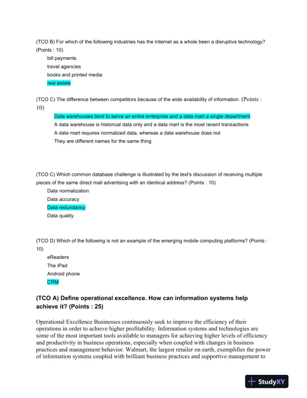 Information Systems and Technology: Business Impact and Application - Page 3 preview image