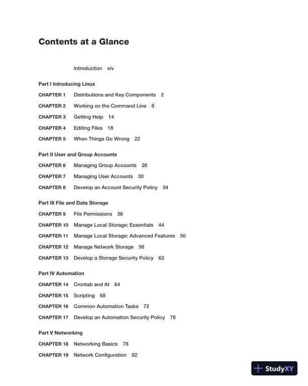 Solution Manual for Linux Essentials for Cybersecurity Lab Manual - Page 3 preview image