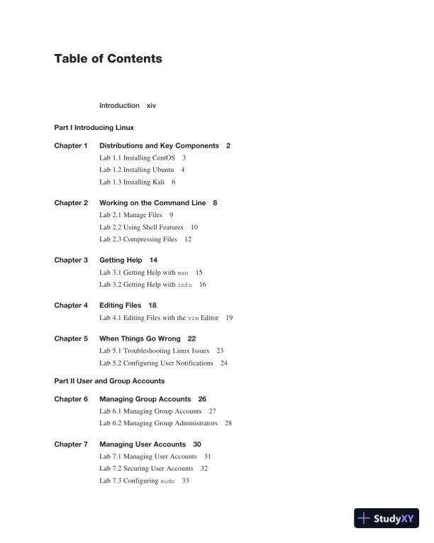 Solution Manual for Linux Essentials for Cybersecurity Lab Manual - Page 5 preview image
