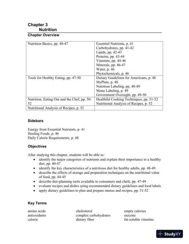 On Cooking: A Textbook of Culinary Fundamentals, 6th Edition Solution Manual - Page 14 preview image