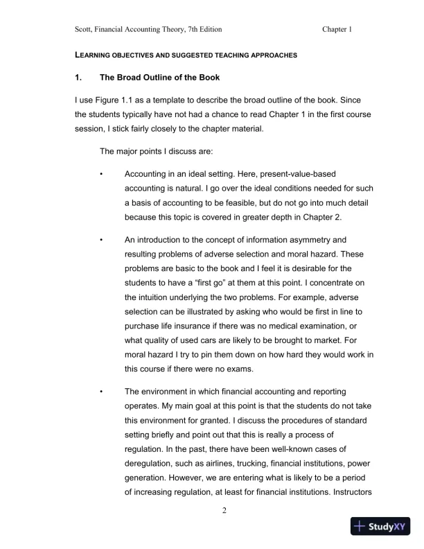 Solution Manual for Financial Accounting Theory, 7th Edition - Page 5 preview image