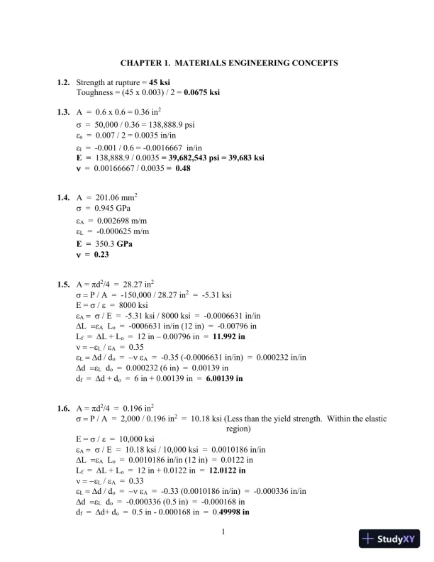 Solution Manual for Materials for Civil and Construction Engineers, 4th Edition - Page 3 preview image