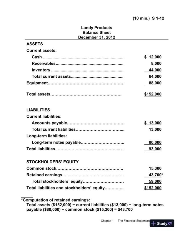 Financial Accounting, 9th Edition Solution Manual - Page 6 preview image