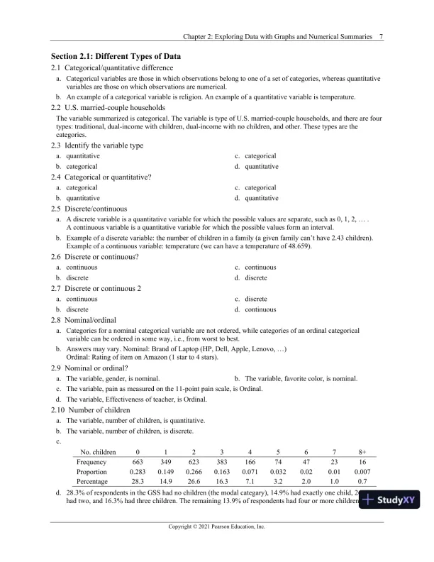 Solution Manual for Statistics: The Art and Science of Learning from Data, 5th Edition - Page 11 preview image