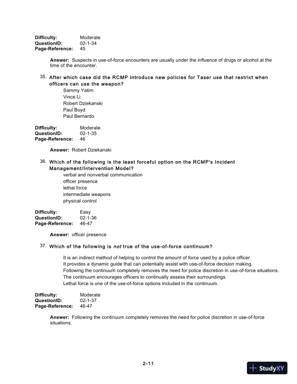 Test Bank For Forensic Psychology, 5th Edition - Page 31 preview image