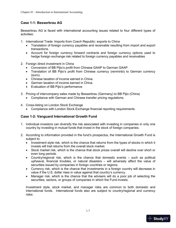 Solution Manual For International Accounting, 4th Edition - Page 8 preview image