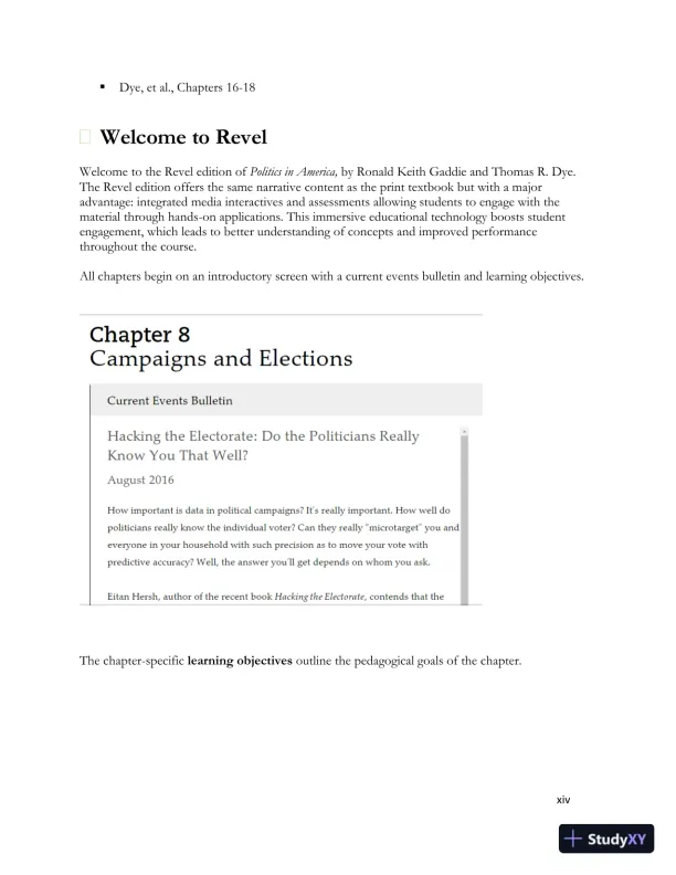 Revision Notes for Politics in America, 11th edition - Page 16 preview image