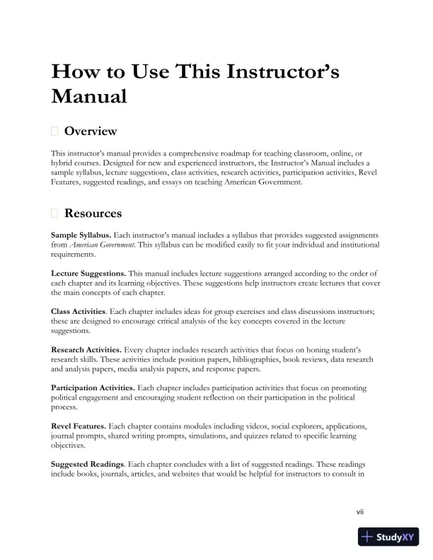 Revision Notes for Politics in America, 11th edition - Page 9 preview image