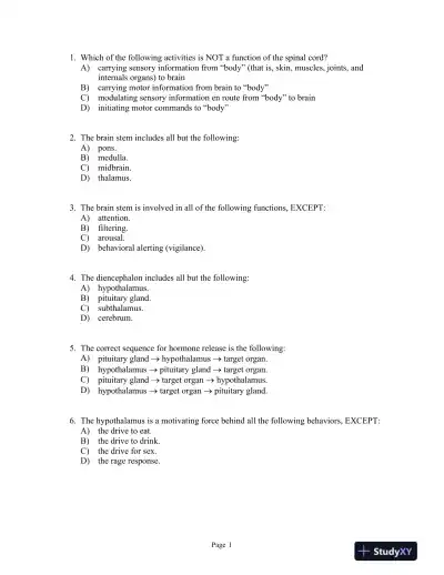 Julien's Primer of Drug Action Thirteenth Edition Test Bank - Page 1 preview image
