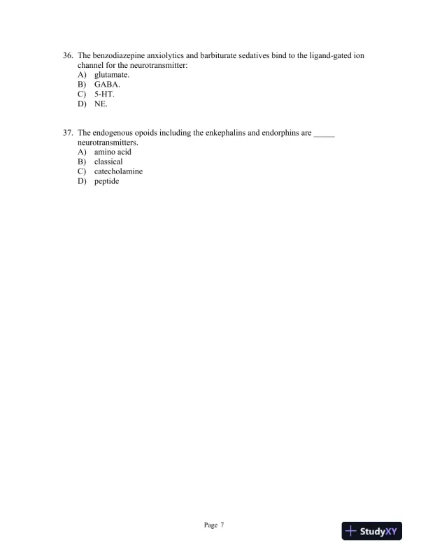 Julien's Primer of Drug Action Thirteenth Edition Test Bank - Page 8 preview image