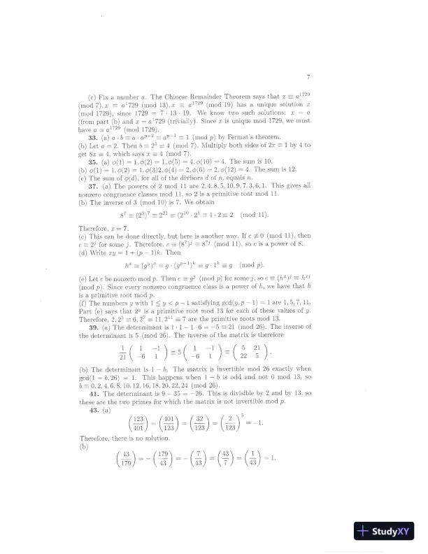 Solution Manual for Introduction to Cryptography with Coding Theory, 3rd Edition - Page 13 preview image