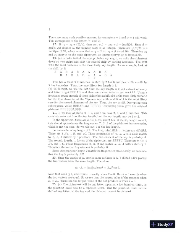 Solution Manual for Introduction to Cryptography with Coding Theory, 3rd Edition - Page 8 preview image