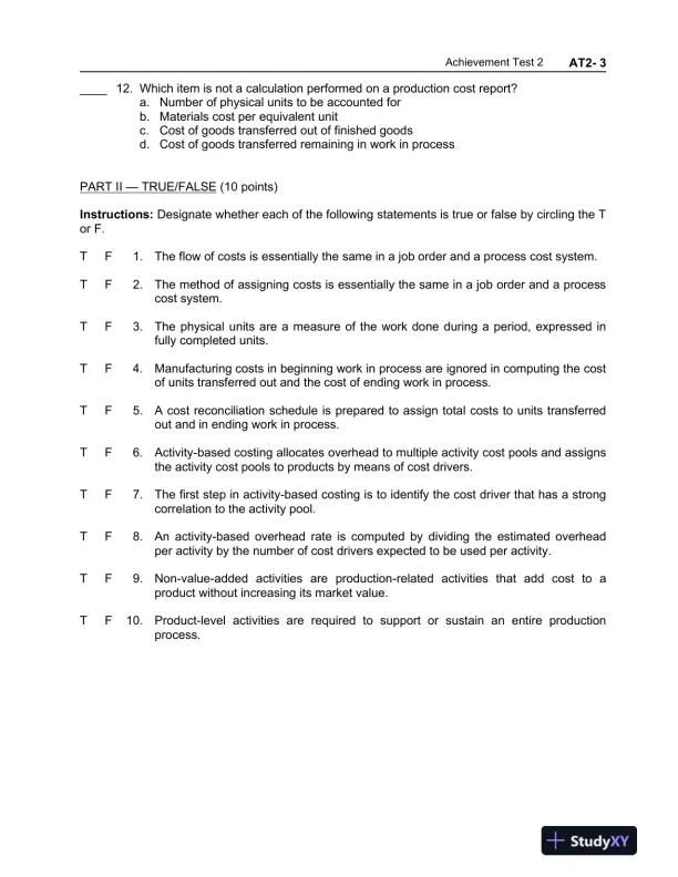 Managerial Accounting: Tools for Business Decision Making, 6th Edition Test Bank - Page 11 preview image
