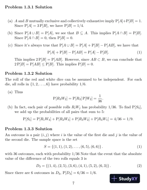 Probability And Stochastic Processes : A Friendly Introduction For Electrical And Computer Engineers, 3rd Edition Solution Manual - Page 8 preview image
