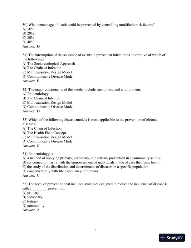 Test Bank for Principles and Foundations of Health Promotion and Education, 7th Edition - Page 7 preview image