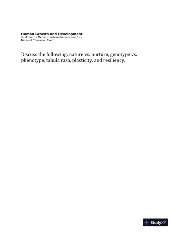NCE Flashcard Study System: NCE Test Practice Questions and Exam Review (2020) - Page 9 preview image
