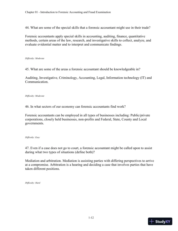 Forensic Accounting and Fraud Examination, 2nd Edition Test Bank - Page 13 preview image