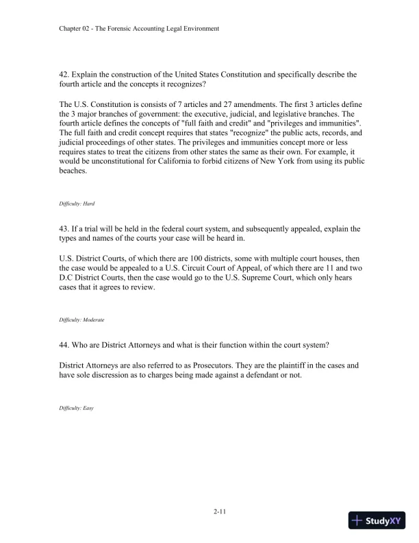 Forensic Accounting and Fraud Examination, 2nd Edition Test Bank - Page 25 preview image