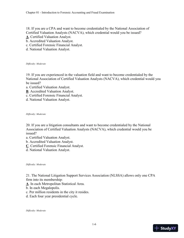 Forensic Accounting and Fraud Examination, 2nd Edition Test Bank - Page 7 preview image