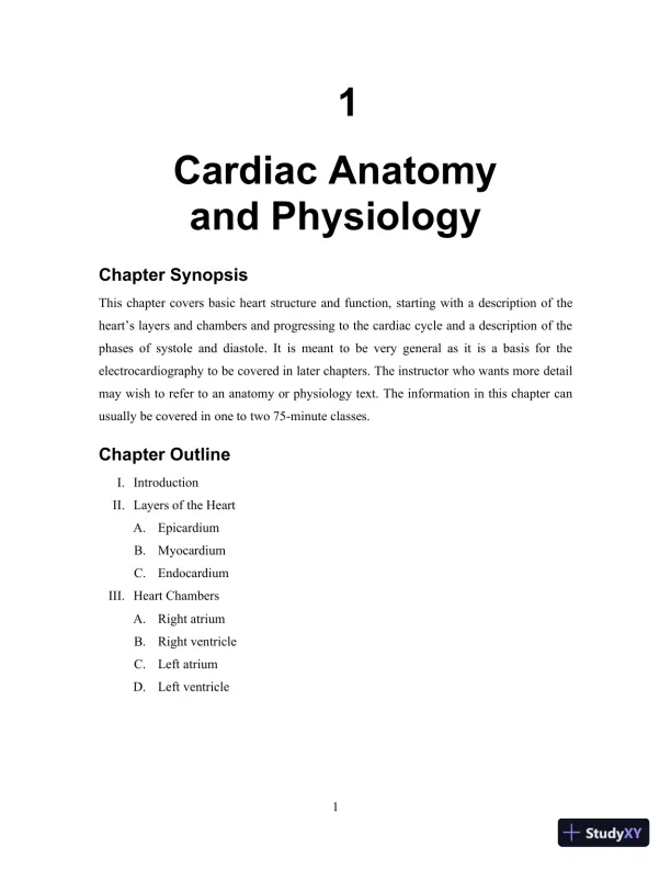 EKG Plain and Simple, 4th Edition Class Notes - Page 1 preview image
