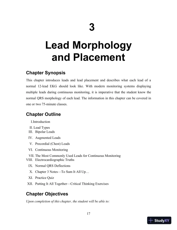 EKG Plain and Simple, 4th Edition Class Notes - Page 18 preview image