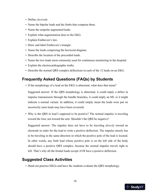 EKG Plain and Simple, 4th Edition Class Notes - Page 19 preview image