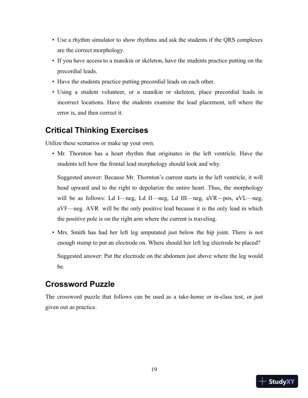 EKG Plain and Simple, 4th Edition Class Notes - Page 20 preview image