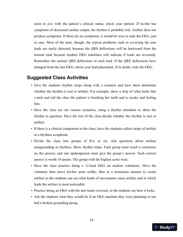 EKG Plain and Simple, 4th Edition Class Notes - Page 25 preview image