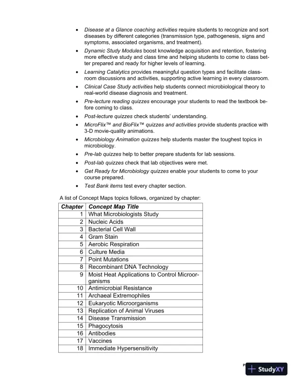 Test Bank For Microbiology with Diseases by Taxonomy, 6th Edition - Page 5 preview image