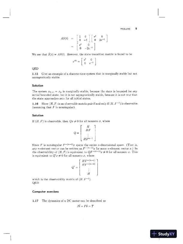 Solution Manual For Optimal State Estimation: Kalman, H Infinity, and Nonlinear Approaches, 1st Edition - Page 14 preview image
