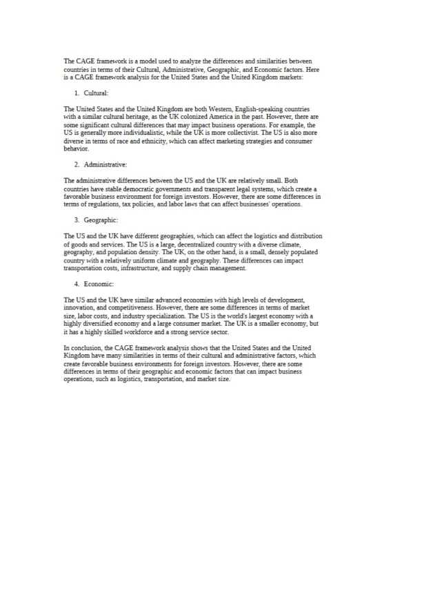 Analyzing Market Differences - Page 1 preview image