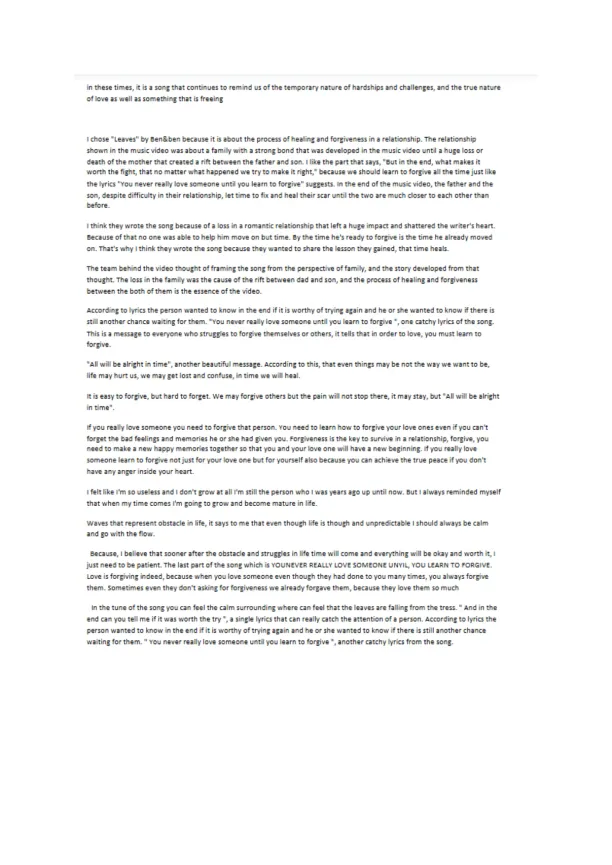 Leaves by Ben ben Healing and Forgiveness in Relat - Page 1 preview image