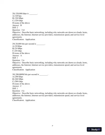 Test Bank For Business Data Networks And Security, 10th Edition - Page 10 preview image