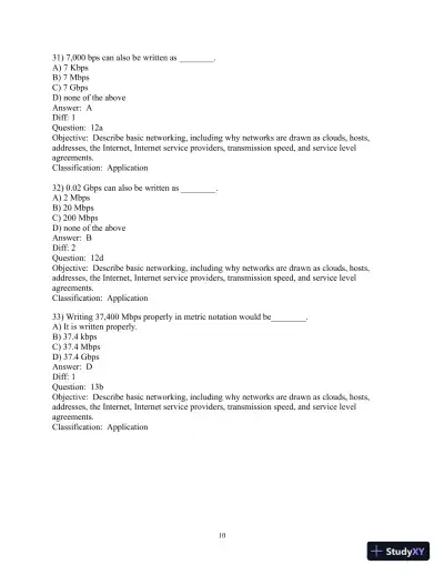 Test Bank For Business Data Networks And Security, 10th Edition - Page 11 preview image