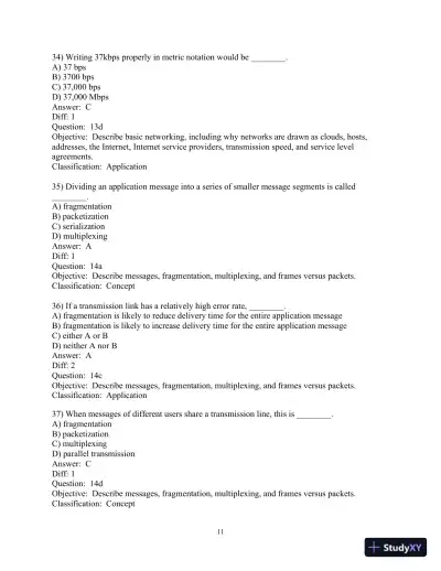 Test Bank For Business Data Networks And Security, 10th Edition - Page 12 preview image