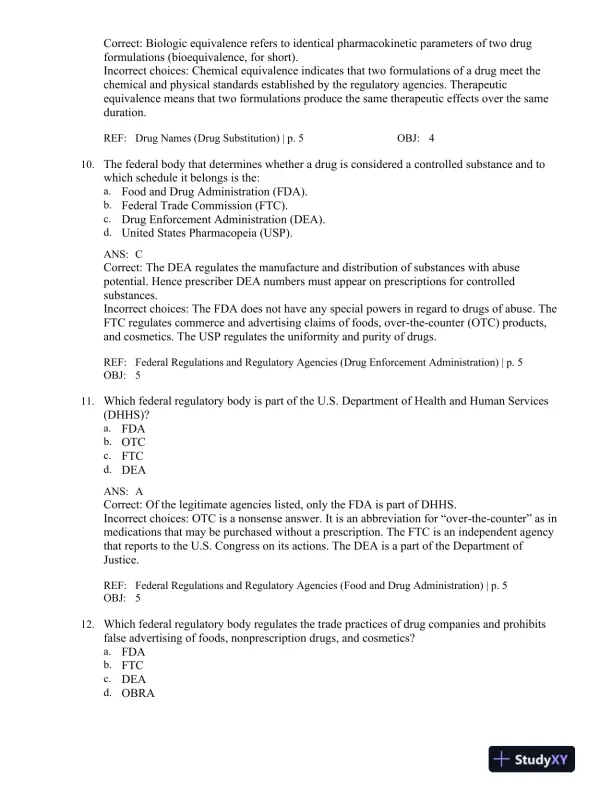 Applied Pharmacology for the Dental Hygienist 7th Edition Test Bank - Page 5 preview image