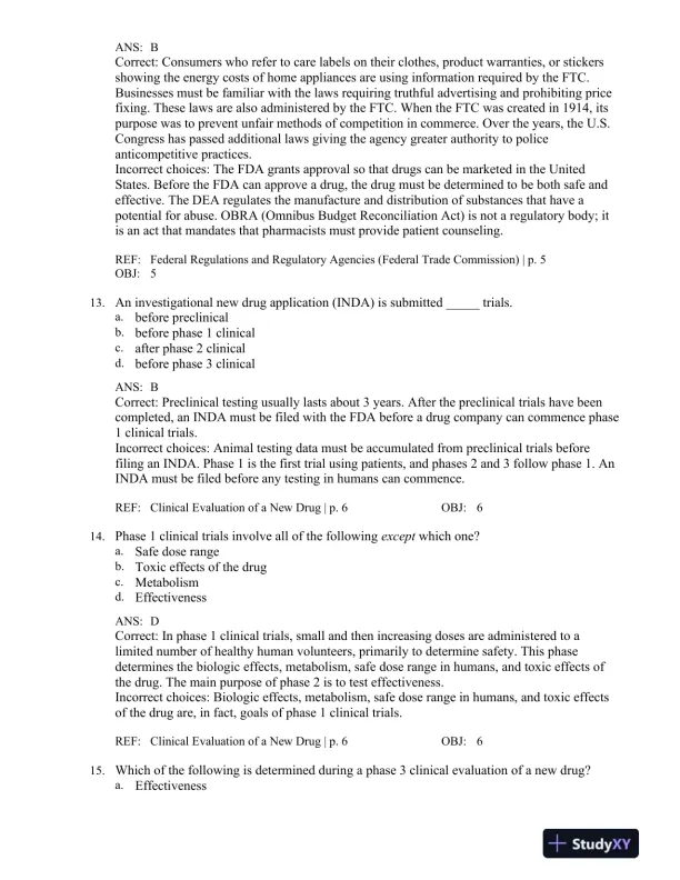 Applied Pharmacology for the Dental Hygienist 7th Edition Test Bank - Page 6 preview image