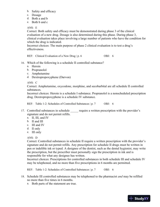 Applied Pharmacology for the Dental Hygienist 7th Edition Test Bank - Page 7 preview image