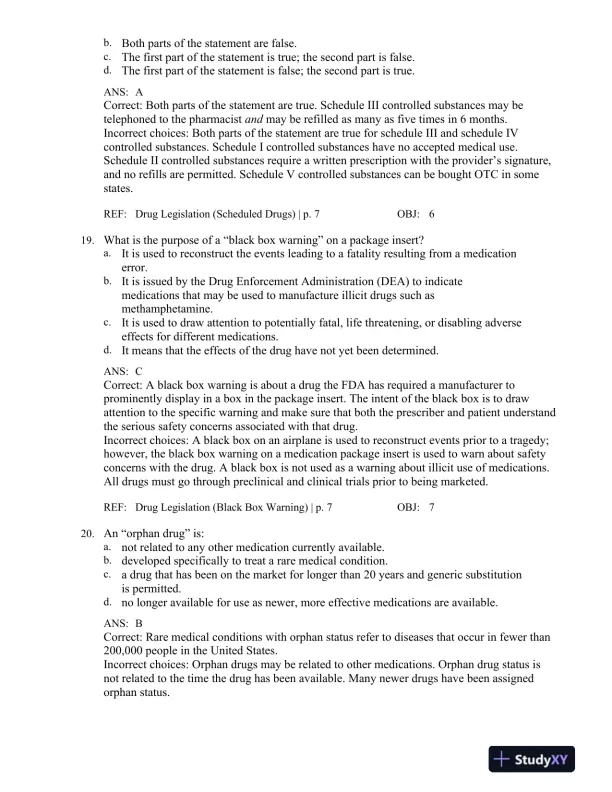 Applied Pharmacology for the Dental Hygienist 7th Edition Test Bank - Page 8 preview image