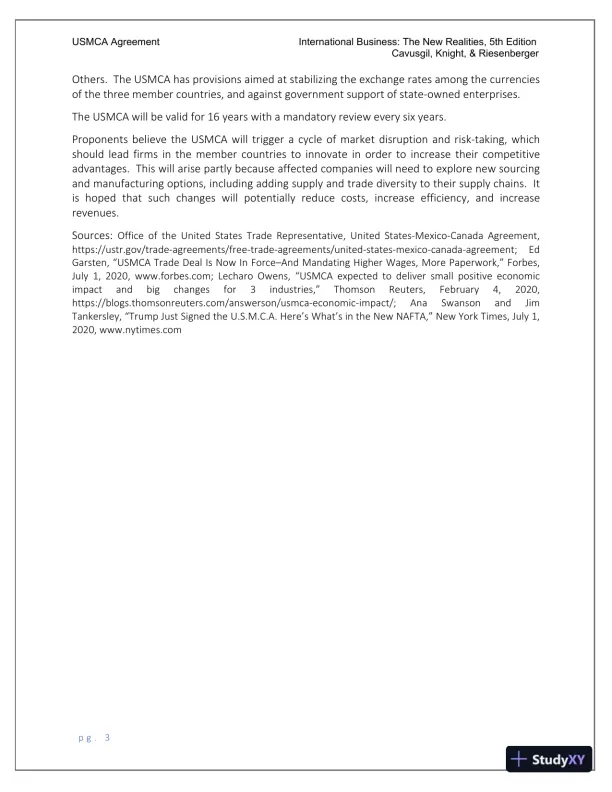 Solution Manual for International Business A Managerial Perspective, 9th Edition - Page 5 preview image